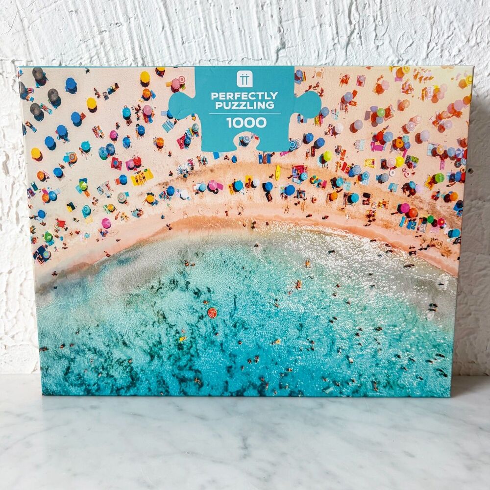 Photographic Beach Jigsaw Puzzle 1000 Pieces Perfectly Puzzling w/Poster